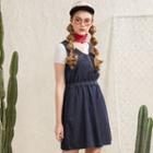 Sleeveless Zip Denim Dress