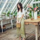 Maxi A-line Skirt / Bell-sleeve Top