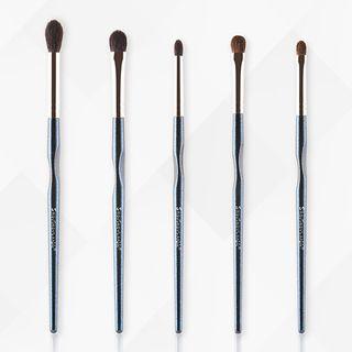 Set Of 5: Makeup Brush Set Of 5 - As Shown In Figure - One Size