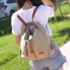 Canvas Buckled Tote Bag
