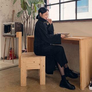 Turtleneck Boxy Long Dress