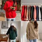Boxy Fleece-lined Hoodie In 10 Colors