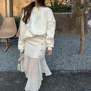 Embellished Oversized Sweater