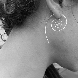 Spiral Hoop Earrings