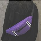 Striped Panel Belt Bag