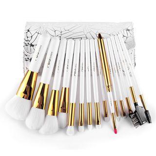 Set Of 15: Makeup Brushes