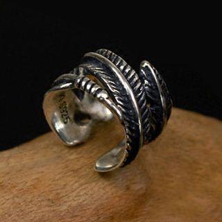 Feather 925 Sterling Silver Ear Cuff