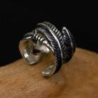 Feather 925 Sterling Silver Ear Cuff