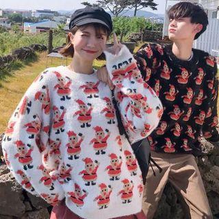 Couple Matching Santa Claus Jacquard Sweater