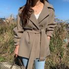 Handmade Belted Trench Jacket Khaki - One Size