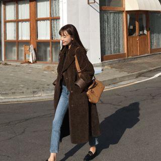 Two-way Long Sherpa-fleece Coat
