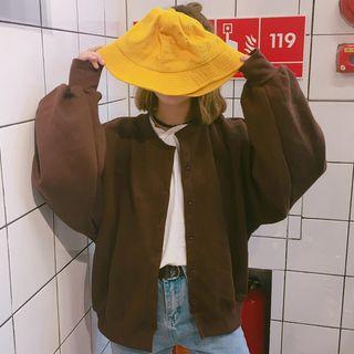 Puff-sleeve Buttoned Jacket
