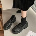 Platform Block-heel Loafers