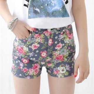 Floral-Printed Shorts