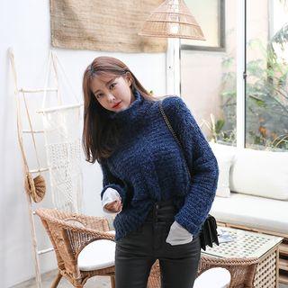 Turtleneck Ribbed Thick Sweater
