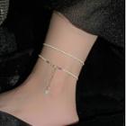 Alloy Anklet 1 Piece - Anklet - Silver - One Size