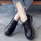 Low Heel Lace Up Shoes