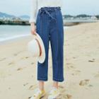 Tie-waist Slim-fit Jeans