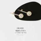 Rhinestone Hair Clip 3 - Gold - One Size