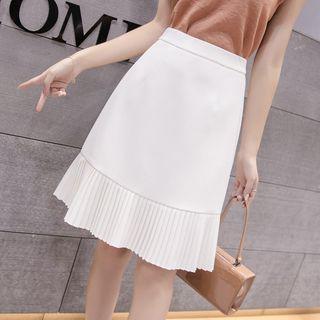 A-line Pleated Panel Skirt