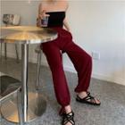 Bungee-cord Wide-leg Pants