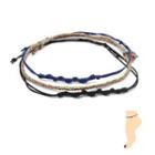 Thread Anklet Set Of 3 (blue) One Size