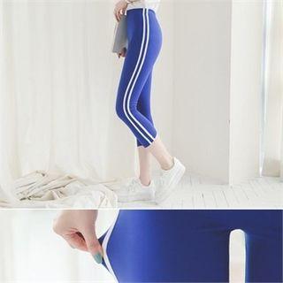 Pipe-trim Cropped Leggings