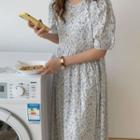 Floral Print Loose-fit Short-sleeve Dress