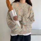 Multicolored Sweater Khaki - One Size