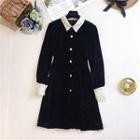 Glitter A-line Shirtdress