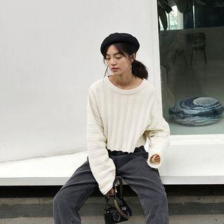 Dolman-sleeved Knit Sweater