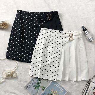 Patchwork Asymmetric A-line Skirt
