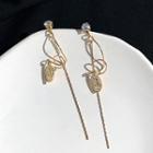 Coin Drop Earring 1 Pair - Long - One Size