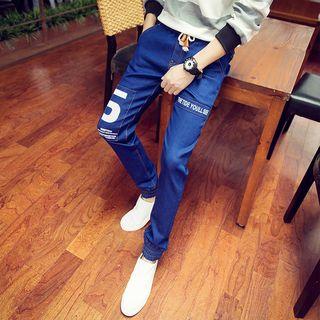Number Applique Jeans