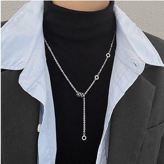 Checkerboard Pendant Necklace