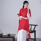 3/4-sleeve Hanfu Dress / Wide Leg Pants