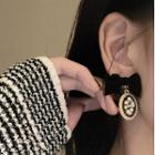 Bow Alloy Dangle Earring 1 Pair - Black - One Size