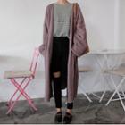 Open-front Mid Cardigan