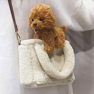 Dog Chenille Crossbody Bag