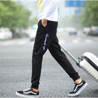 Embroidered Slim-fit Jogger Pants