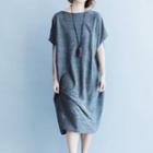 Short Sleeve Midi T-shirt Dress