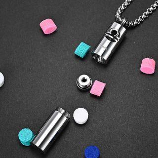 Zodiac Essential Oil Diffuser Pendant Stainless Steel Necklace