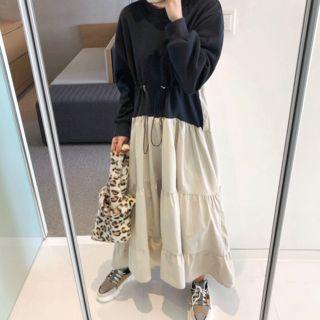 Tiered-skirt Pullover Dress
