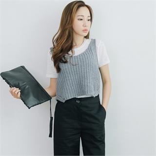 Sleeveless Knit Vest