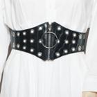 Croc Grain Grommet Zip-up Belt