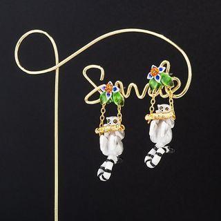 Lemur Catta Earring Gold - One Size