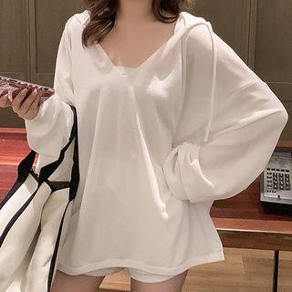 Set: Hoodie + Wide-leg Shorts