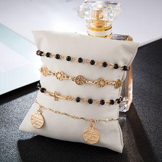 Set Of 5: Alloy Bracelet (assorted Designs) 8370 - One Size