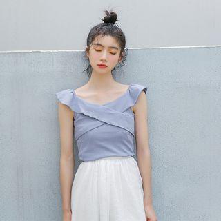 Sleeveless Crisscross Top