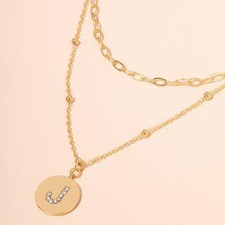 Layered Necklace X615 - Gold - One Size